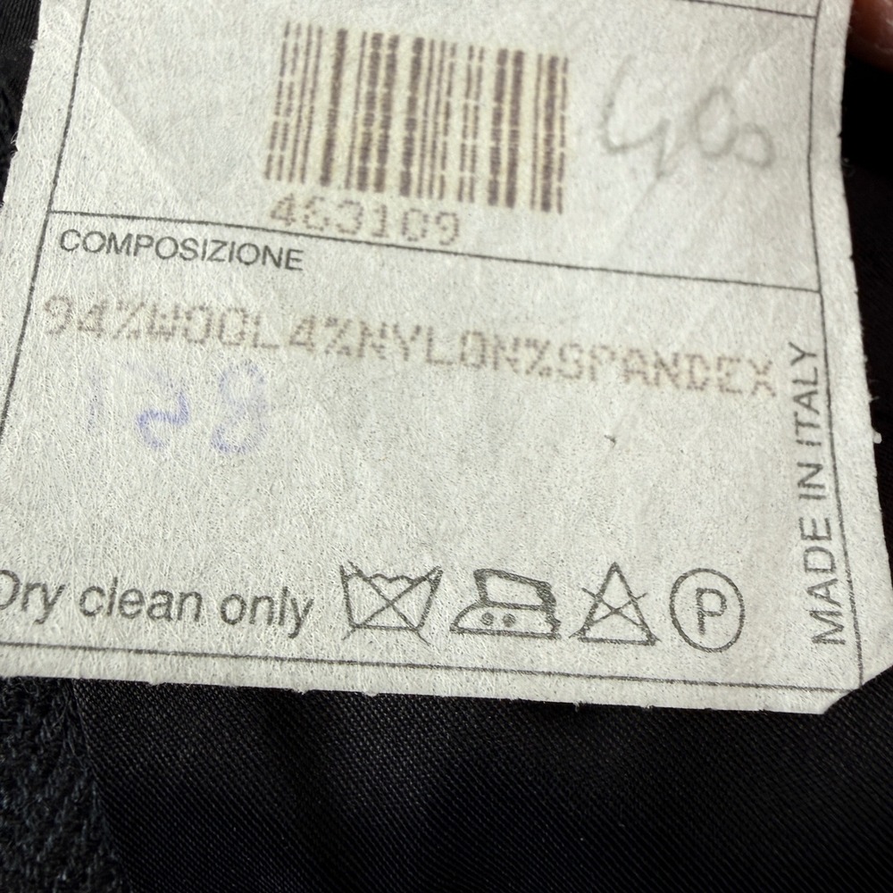 Donna Karan Signature‎ Mens Charcoal Grey Wool Herringbone 3-Button Italy 42 R - Picture 10 of 13
